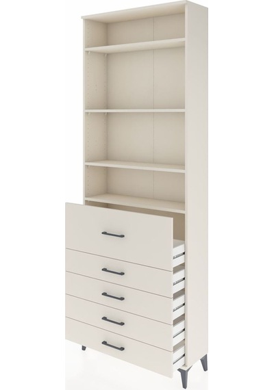 Arges Dolap 4 Raflı 5 Çekmeceli 88x30x243 Aytaşı-aytaşı Aytaşı