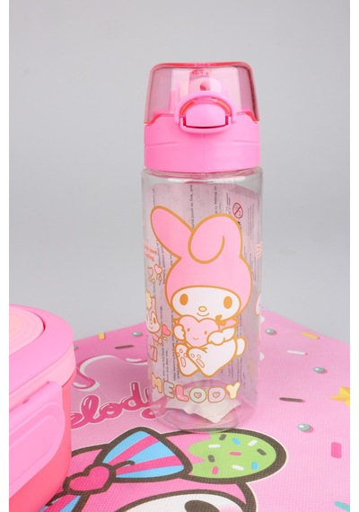 X Dekomus Lisanslı My Melody 500 Ml Matara,3 Bölmeli Beslenme Kabı,beslenme Örtüsü Seti Diğer