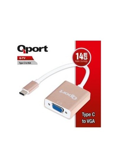 QPORT (Q-TV) TYPE-C TO VGA CEVIRICI