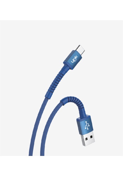 K552 Safe 3a Örgülü Metal Başlı Usb Tip-c Şarj Kablosu