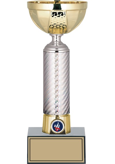 Odak Kupa - Small Kupalar - S-061 A - 27 Cm Altın - Beyaz