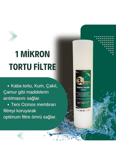 Tüm Açık Kasa Su Arıtma Ve İhlas Cebilion Compact Uyumlu 1.5 Yıllık 8+3 Aşamalı Filtre Seti