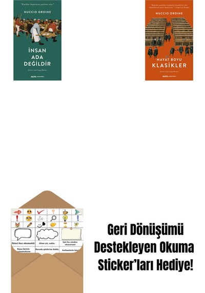 İnsan Ada Değildir + Hayat Boyu Klasikler + Okuma Sticker'ları