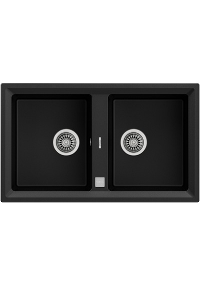 Teka Stone 90 B-Tg Çift Hazneli Tegranite Eviye - Karbon - 115260008