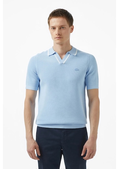 Lacoste Regular Fit Kısa Kollu V Yaka Polo Yaka Erkek Triko Tişört Açık Mavi Açık Mavi Lacoste Regular Fit Kısa Kollu V Yaka Polo Yaka Erkek Triko Tişört Açık Mavi Açık Mavi