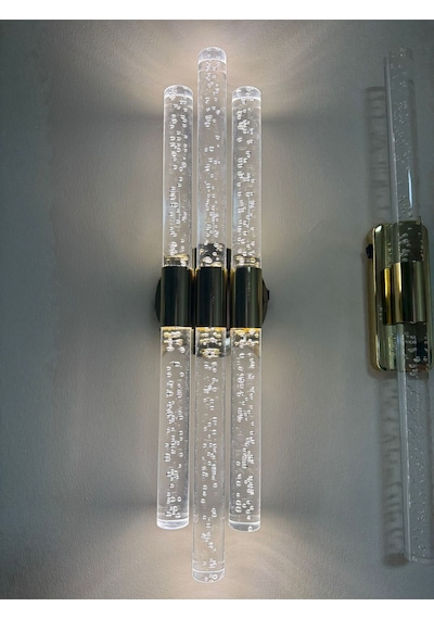 Bhbackhome Bubbletrio Şık Ve Zarif Modern Led Duvar Aplik 51 Cm Gold Elektrikli Gold Elektrikli