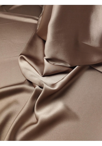 Kahve Vizon Arası Renkte Saten En: 145 Cm-10626 Kahverengi