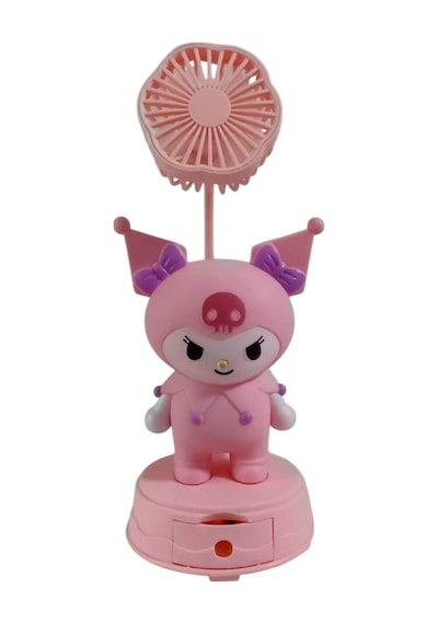 Kuromi Temalı Masa Üstü Vantilatör lik Eşya Pembe Renk