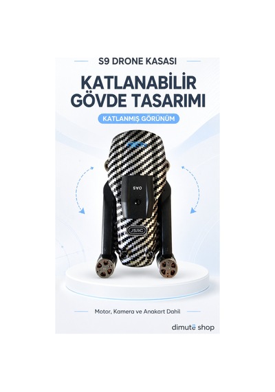 S9 Drone Gövde Kasası - Motor, Kamera Ve Anakart Dahil Yedek Parça - 913892030