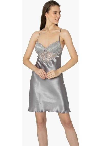 Pierre Cardin 2Li Saten Kısa Gecelik Sabahlık 4300 Royal (547768573)