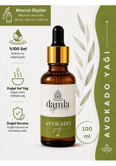 Biodamla Natural Avokado Yağı 100 Ml