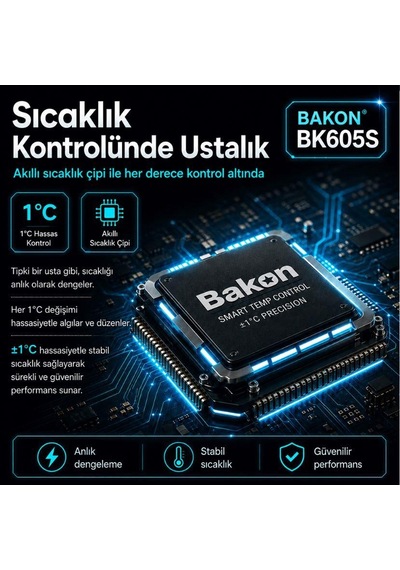 Bakon Bk605s 60w Ayarlı Analog Kalem Havya