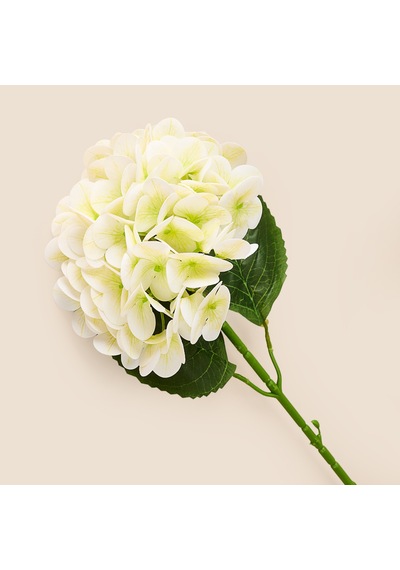 Deco Ortanca Yapay Dal Çiçek - Beyaz - 66 Cm Çok Renkli