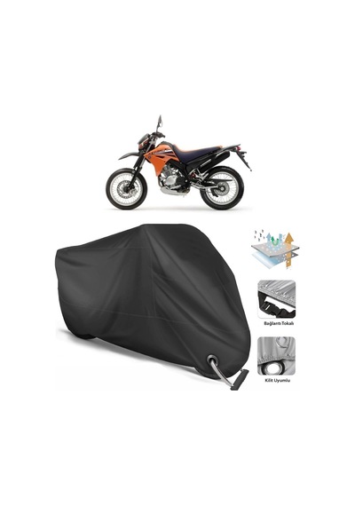 Yamaha Xt 125 X Motosiklet Branda (Bağlantı, Kilit Uyumlu)-Siyah (457276843)