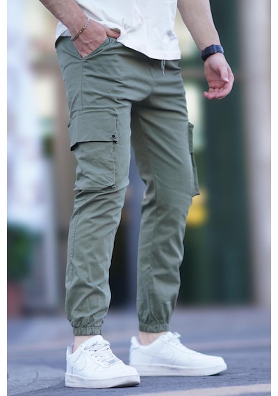 Madmext Erkek Mint Yeşili Kargo Cep Pantolon 5647-mint Yeşili Mint