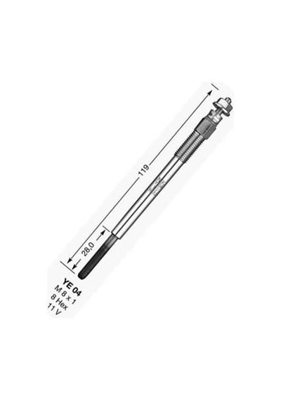 BOSCH 250204001 ISITMA KIZDIRMA BUJISI 107 206 207 307 PARTNER TE