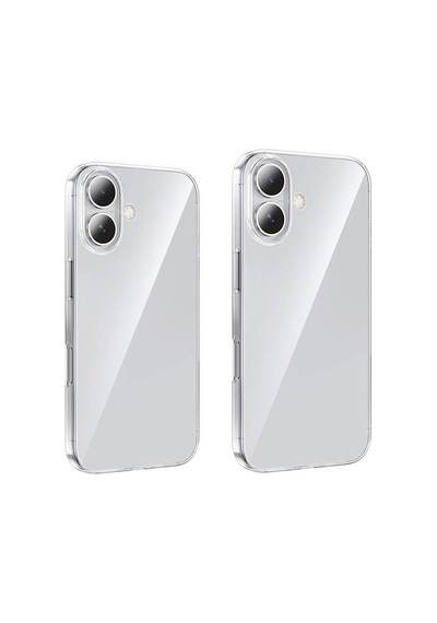 Logis Apple Uyumlu iPhone 16 Kılıf Süper Silikon Şeffaf Şeffaf