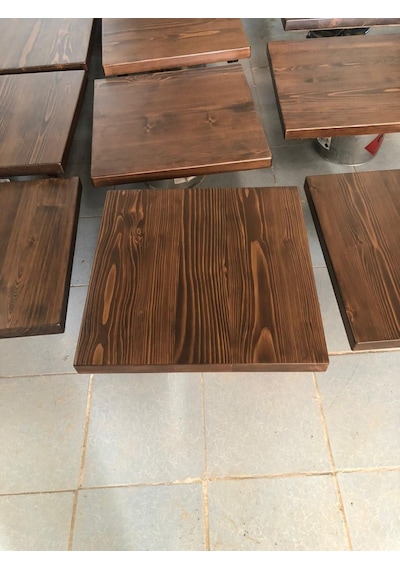 Bintaş Mobilya Kütük Masa Üstü 70x70.cm Çok Renkli