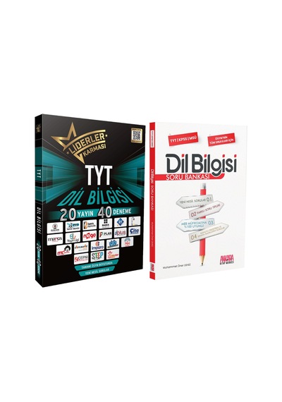 Liderler Karması Tyt Dil Bilgisi 20 Yayın 40 Deneme Ve Akm Dil Bilgisi Soru Bankası Seti 2 Kitap