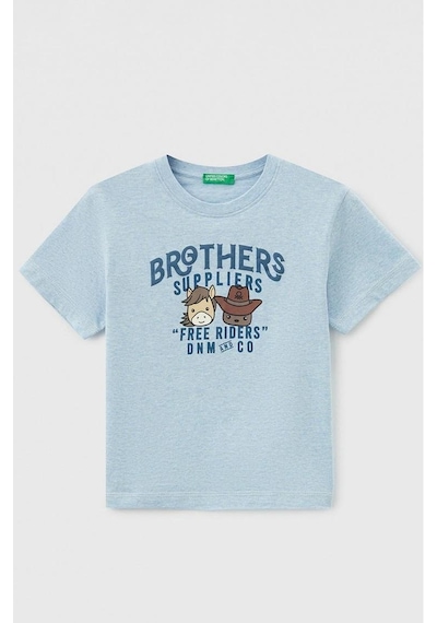 United Colors Of Benetton Unıted Colors Of Benetton Erkek Bebek Tshirt 3gdxg10df Açık Mavi