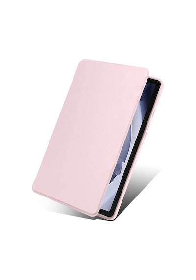Nourthkiingdom Galaxy Tab A9 Kılıf Uyumlu Termik Kalem Bölmeli Dönebilen Standlı Kılıf-gri Tablet Kılıfı