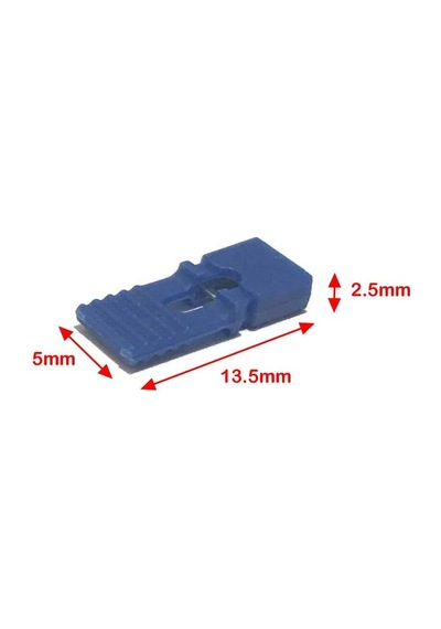 Koodmax-2 Pin 2.54Mm Uzun Tip Dişi Jumper - Mavi - 10 Adet