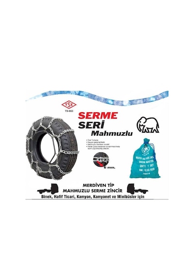 Serme Kar Patinaj Zinciri Mahmuzlu 315X70Xr22.5