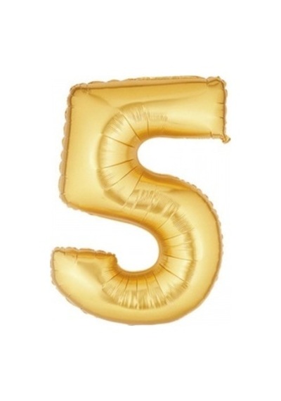 Gold Rakam 5 Folyo Balon 40 Inç 100 CM