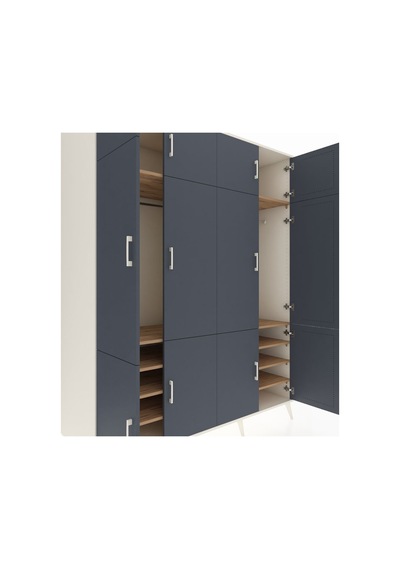 Kronos Gardrop 10 Raflı 12 Kapaklı 2 Askılı 176x59x221 Aytaşı-antrasit/çam Antrasit/çam Kronos Gardrop 10 Raflı 12 Kapaklı 2 Askılı 176x59x221 Aytaşı-antrasit/çam Antrasit/çam