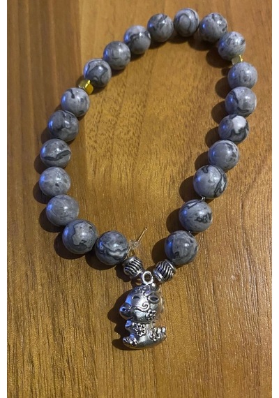 Çin Takvimi Burçları Çharm Jasper Doğal Taş Bileklik Hand Made El İşi Feng Shui Ejderha Yılı Koruyucu Hayvan Dragon Ejderha Objeli Çok Renkli