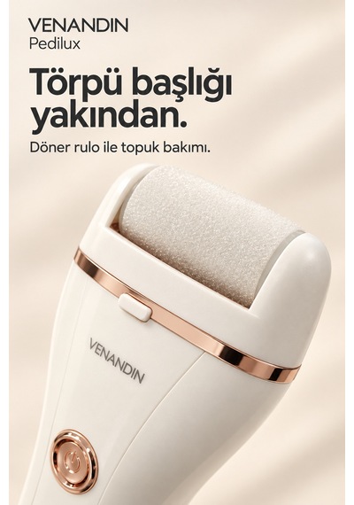 Vn/pl-001 Pedilux Şarjlı Elektrikli Ayak Törpüsü Ipx6, 45 Dakika - Beyaz