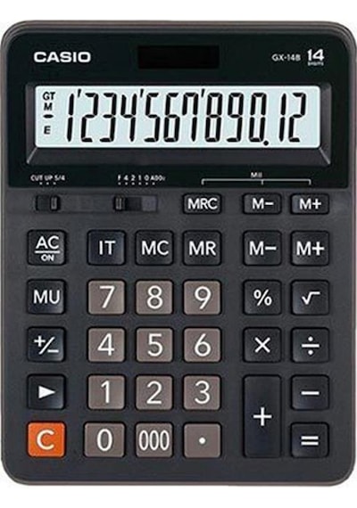 Casio GX-14B Masaüstü 14 Haneli Hesap Makinesi
