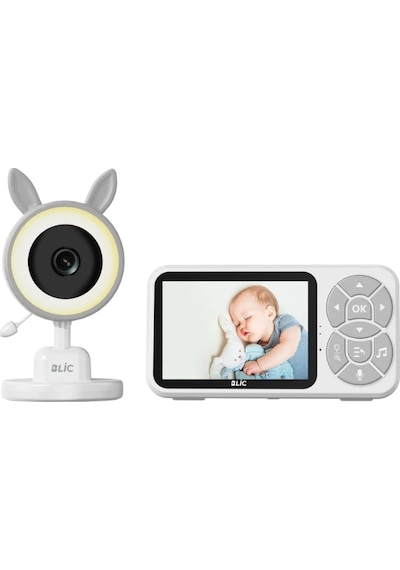 Karşılıklı Sesli Bebek Kamerası 4x Zoom Sıcaklık Sensörlü