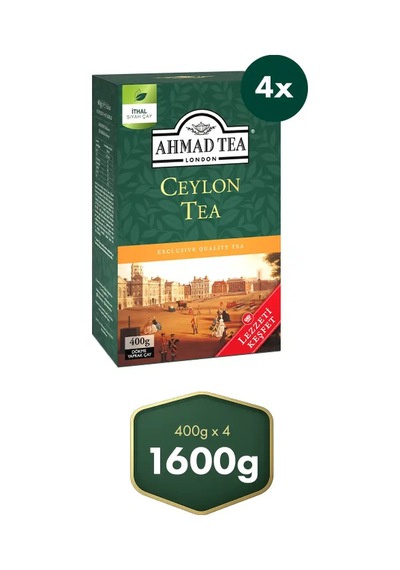 Ahmad Tea Ceylon Dökme Siyah Çay 4 Lü Avantaj Paket 1.6 Kg 4 X 400 Gr