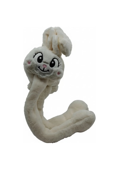 Kervan Pazarı Çocuk Peluş Figürlü Oynar Kulaklı Sesli Kışlık Kulaklık Beyaz