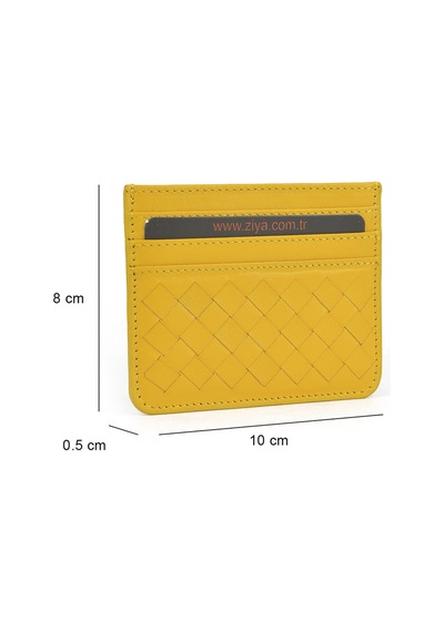Ziya, Unisex Hakiki Deri Kartlık 1539852z06 Sarı 1539852z06 530 Sarı