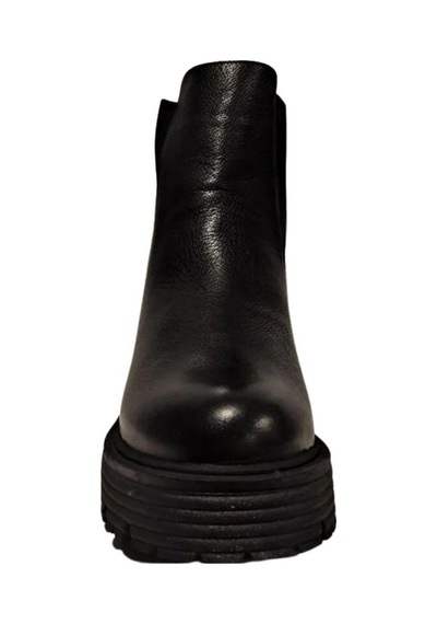 Castle Black 23821-1 Kadın Hakiki Deri Lastikli Bot Siyah
