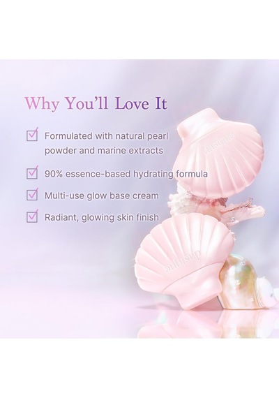 Nemlendirici Etkili Pembe İnci Işıltılı Baz Glowy Shell Base