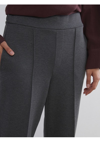 Lcwaıkıkı Classic Antrasit Dar Fit Geniş Paça Kadın Pantolon