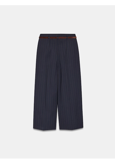 Dilvin 72254 Kemerli Culotte Pantolon-lacivert Lacivert