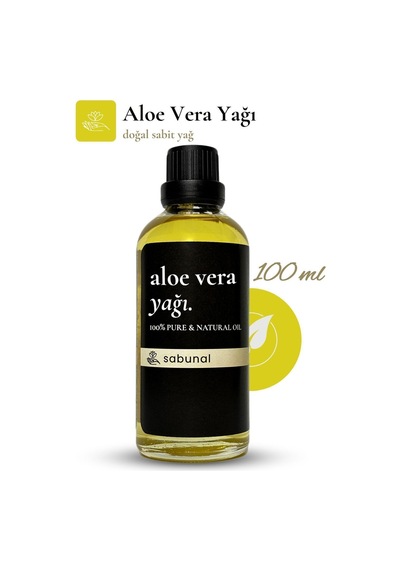 Sabunal Aloe Vera Yağı 100 ML - Doğal Soğuk Sıkım Cilt Bakım Yağı