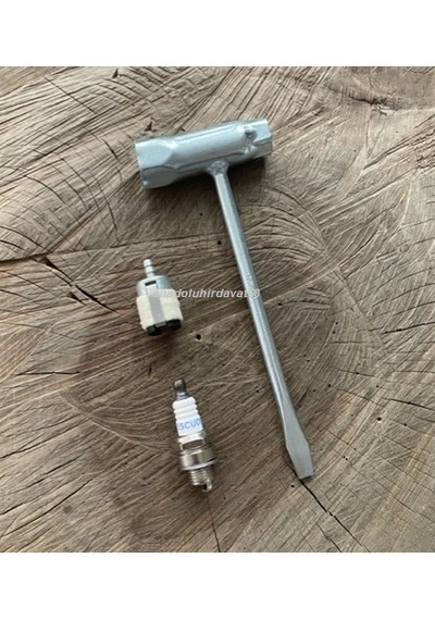 Mhs Motorlu Testere Buji Anahtarı Benzin Süzgeç Ağaç Motor Buji 3pcs