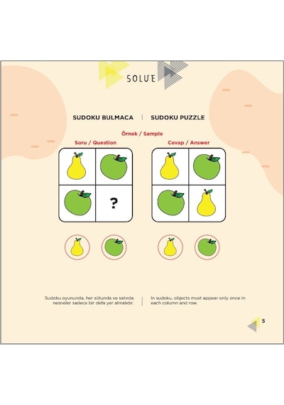Solve 3-4 Yaş / Iq. Dikkati Güçlendirme Seti-Anasınıfı