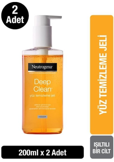 Neutrogena Deep Clean Yüz Temizleme Jeli 200 ml x2