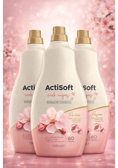 Çiçek Rüyası Konsantre Yumuşatıcı 1500 Ml X 3 Adet 3'lü Set