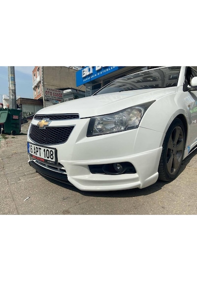 Chevrolet Cruze Uyumlu Ön Ek Karlık Mat Siyah Plastik 2009-2013 Makyajsız Kasa