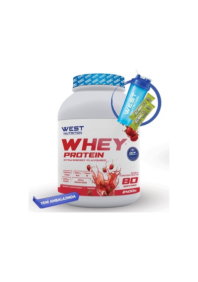 West Nutrition Whey Protein Tozu 2400 gram - 80 Servis + Hediyeli