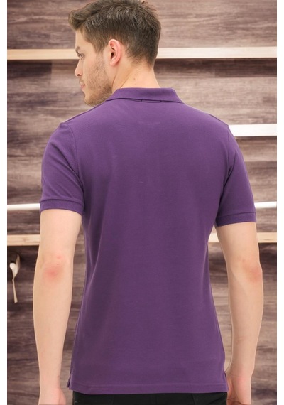 T8561 Dewberry Erkek Tshırt-açık Mor