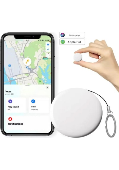Akıllı Takip Cihazı Gps Apple Uyumlu iOS Uyumlu Taşınabilir Takip Cihazı Bul Uygulama