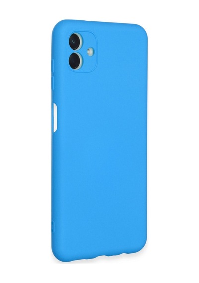 Galaxy A04e Kılıf Nano İçi Kadife Silikon - Mavi Çok Renkli